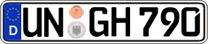 German license plate, Regular plates