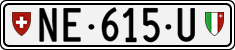 License plate of Switzerland, Dealer (with 