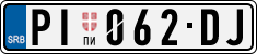 License plate of Serbia, Cars