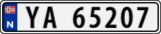 License plate of Norway, Cars