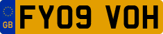 License plate of the United Kingdom, 2001 year system
