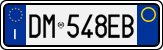 License plate of Italy, Cars (1994 year series)