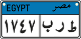 License plate of Egypt, Cars (2008)