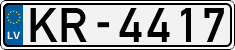 License plate of Latvia, Regular car plates