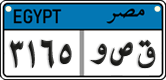 License plate of Egypt, Cars (2008)