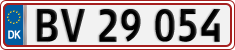 License plate of Denmark, Regular plates