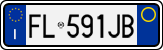 License plate of Italy, Cars (1994 year series)