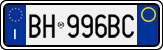 License plate of Italy, Cars (1994 year series)