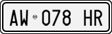 License plate of Italy, Cars (1994 year series)