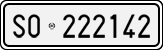 License plate of Italy, Cars (1927 year series)