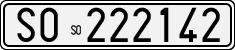 License plate of Italy, Cars (1927 year series)