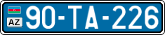 License plate of Azerbaijan, Public transport