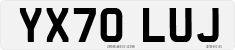 License plate of the United Kingdom, 2001 year system