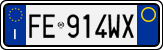 License plate of Italy, Cars (1994 year series)