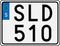 License plate of Sweden, Regular plates