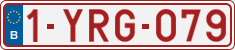 License plate of Belgium, Regular plates (2010)