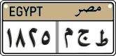 License plate of Egypt, Cars (2008)