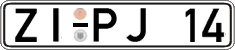 German license plate, Regular plates