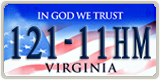 Virginia, In God We Trust (123-45AB)