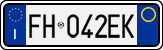 License plate of Italy, Cars (1994 year series)