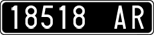 License plate of Italy, Cars (1927 year series)
