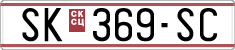 License plate of North Macedonia, Regular plates (1993)