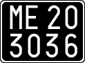 License plate of Italy, Cars (1927 year series)