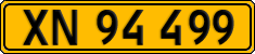License plate of Denmark, Commercial vehicles