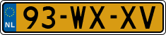License plate of the Netherlands, Trailers