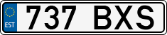License plate of Estonia, Regular car plates