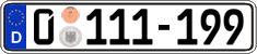 German license plate, Diplomatic