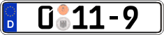German license plate, Diplomatic