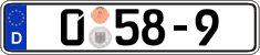 German license plate, Diplomatic