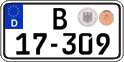 German license plate, Diplomatic
