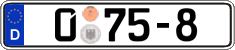 German license plate, Diplomatic