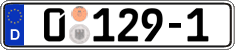 German license plate, Diplomatic