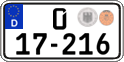 German license plate, Diplomatic