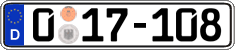 German license plate, Diplomatic