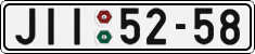 License plate of the Czech Republic, Cars (1960)