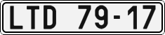 License plate of the Czech Republic, Cars (1960)