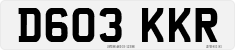 License plate of the United Kingdom, 1983 year system