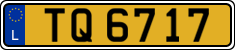License plate of Luxembourg, 2003 year system
