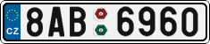 License plate of the Czech Republic, Cars (2001)