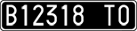 License plate of Italy, Cars (1927 year series)