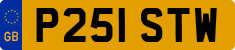 License plate of the United Kingdom, 1983 year system