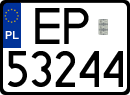 License plates of Poland, Regular car plates