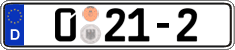 German license plate, Diplomatic