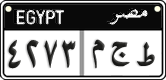 License plate of Egypt, Cars (2008)