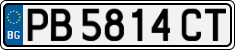 License plate of Bulgaria, Cars