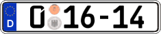 German license plate, Diplomatic